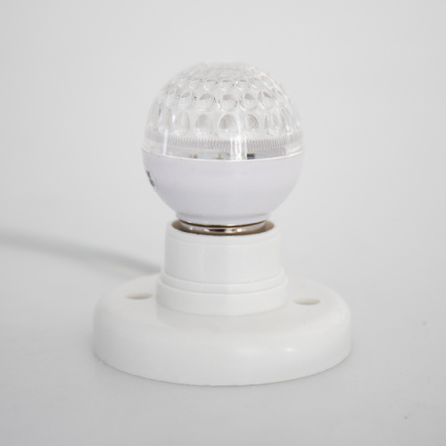 Лампа шар NEON-NIGHT Е27 10 LED Ø50мм белая 24В (постоянное напряжение) (1/100) (405-615) фото 2