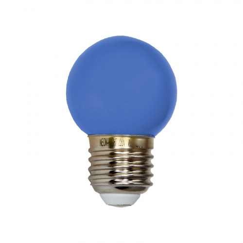 Лампа шар NEON-NIGHT Е27 5 LED Ø45мм - синяя (1/100) (405-113) фото 2