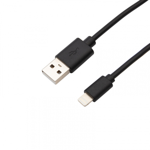 Кабель REXANT USB-Lightning 2.1 А, 1 м, черный ПВХ (10/100) (18-7050) фото 3
