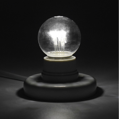Лампа шар NEON-NIGHT Е27 6 LED Ø45мм - белая, прозрачная колба, эффект лампы накаливания (1/100) (405-125) фото 2