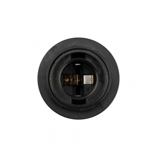 Патрон REXANT пластиковый термостойкий подвесной с кольцом Е27, черный  (1/50/200) (11-8826) фото 3
