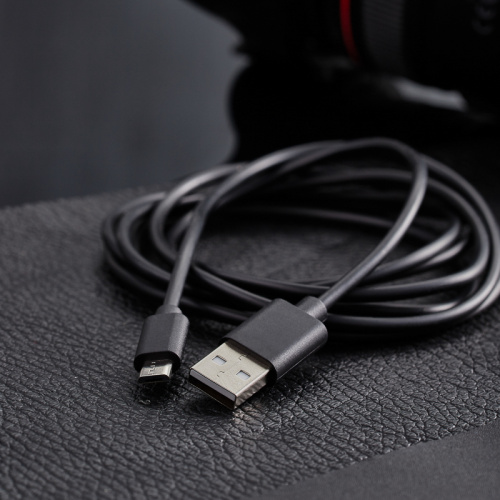Кабель USB-micro USB/PVC/black/1,8m/REXANT (10/100) (18-1164-2) фото 3