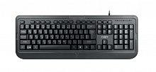 Клавиатура проводная CBR KB 319H, USB, 104 кл., встр. 2-портовый USB-хаб, ABS-пластик, кабель 1,5 м, черная (1/20)