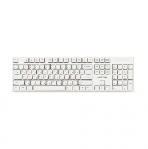Клавиатура проводная SMARTBUY ONE 238,мультимедийная, USB (SBK-238U-W), белая (1/20)