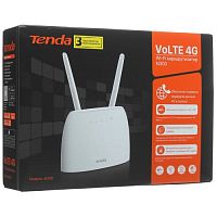 Роутер TENDA 4G06, 4G LTE и 4G VoLTE wiFi 802.11b/g/n,поддержка FDD VoLTE/CSFB/TDD LTE/DC-HSPA+/GSM, 802.11 b/g/n 300Мбит/с, белый (1/10)