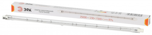 Лампа ЭРА галогенная J254-1500W-R7s-230V R7s 1500Вт трубка теплый белый свет (1/500) (Б0048497)