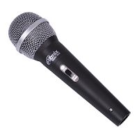 Микрофон вокальный проводной RITMIX RDM-150 (Black), динамический, однонаправленный, 50 Гц - 10 кГц, Jack 6.3 мм, пластик, черный (1/24) (15119636)