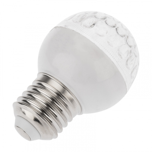 Лампа шар NEON-NIGHT Е27 10 LED Ø50мм белая 24В (постоянное напряжение) (1/100) (405-615) фото 5