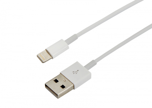 USB-Lightning кабель для iPhone/PVC/white/1m/REXANT/без индивидуальной упаковки (10/1000) (18-1121-10) фото 2