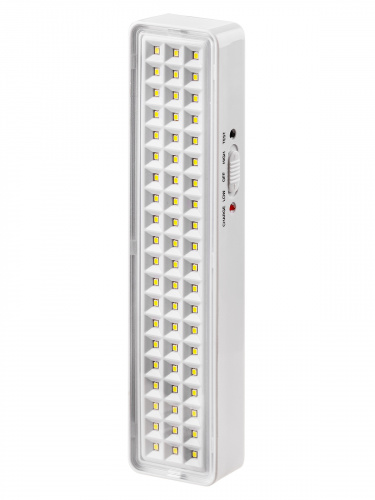 Светильник светодиодный аккумуляторный СБА 60 LED, DC, Li-ion 3,7 В 1,5 А*ч, 3-5 ч,пластик, Народный (1/40) (SQ0308-0301) фото 3