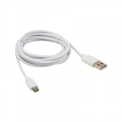 Кабель USB-micro USB/PVC/white/1,8m/REXANT (10/100) (18-1164) фото 2