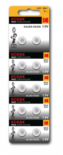 Элемент питания  Kodak SG3 (392) SR736, SR41 MAX Silver Oxid Button Cell (10/100/2000) (Б0053483)