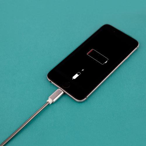 USB-Lightning кабель для iPhone/metall/steel color/1m/REXANT (1/100) (18-4247) фото 9