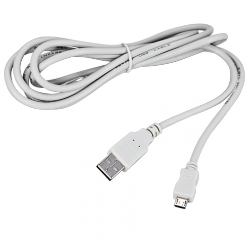 Кабель USB (шт. micro USB - шт. USB A) 3 метра, серый REXANT (10/200) (18-1166) фото 5