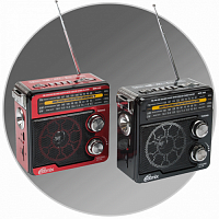 Радиоприёмник RITMIX RPR-202,  ФМ/АМ/СВ(ФМ: 88-108 МГц),раз наушн,разUSB/CD/microCD,встр фонарь,MP3, черный (1/20) (15118465)
