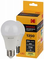 Лампа светодиодная KODAK A60-15W-830-E27 E27 / Е27 15Вт груша теплый белый свет (1/100) (Б0057608)
