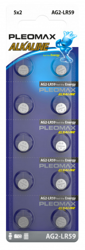 Элемент питания SAMSUNG PLEOMAX AG2 (396) LR726, LR59 Button Cell (10/100/1000/98000) (Б0060998)