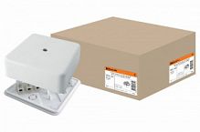 Коробка распаячная КР 50х50х20 ОП с клем. колодкой белая IP40 TDM (48/192) (SQ1401-0202)