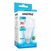 Лампа светодиодная SMARTBUY A70 30Вт 4000К E27 (нейтральный свет) (10/50) (SBL-A70-30-40K-E27)