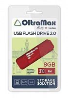 Флеш-накопитель USB  8GB  OltraMax  310  красный (OM-8GB-310-Red)