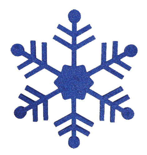 Фигура елочная  NEON-NIGHT "Снежинка классическая", 66 см, цвет синий (1/8) (502-373)