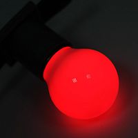 Лампа шар NEON-NIGHT Е27 5 LED Ø45мм - красная (1/100) (405-112)