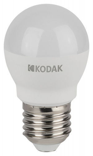 Лампа светодиодная KODAK P45-11W-840-E27 E27 / Е27 11Вт шар нейтральный белый свет (1/100) (Б0057621) фото 2