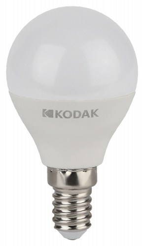 Лампа светодиодная KODAK P45-7W-840-E14 E14 / Е14 7Вт шар нейтральный белый свет (1/100) (Б0057612) фото 2