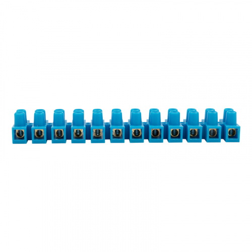 Клеммная винтовая колодка KВ-12 4-12, ток 16 A, полиэтилен синий REXANT (10 шт./уп.) (10/500) (07-5012-4) фото 2