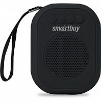 Компактная портативная колонка Smartbuy BLOOM, Bluetooth, MP3, FM-радио, 3 Вт, черная (1/30) (SBS-140)