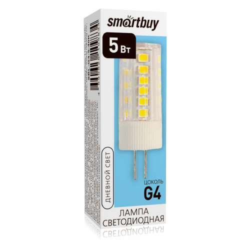 Лампа светодиодная SMARTBUY G4 5Вт 12В 4000К G4 (10/500) (SBL-G4-5-40K)
