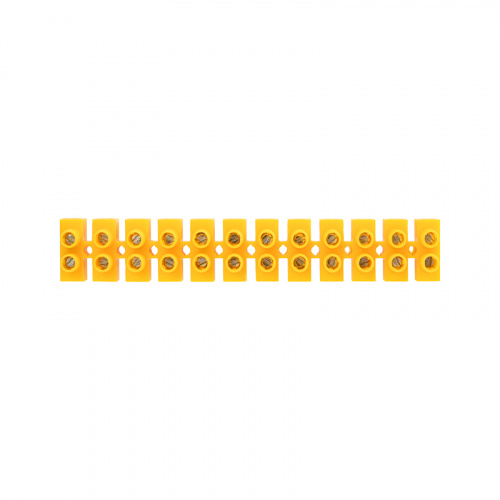 Клеммная винтовая колодка KВ-10 4-10, ток 10 A, полиэтилен желтый REXANT (10 шт./уп.) (10/500) (07-5010-3) фото 4