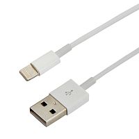 USB-Lightning кабель для iPhone/PVC/white/1m/REXANT (10/500) (18-1121)