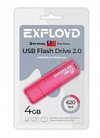 Флеш-накопитель USB  4GB  Exployd  620  красный (EX-4GB-620-Red)