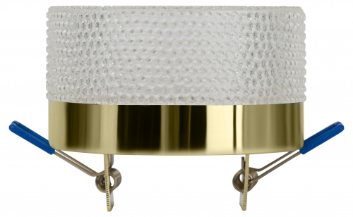 Светильник ЭРА встраиваемый под лампу GX53 DK97 GD/TR золото прозрачный (1/50) (Б0057461) фото 4