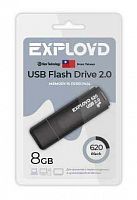 Флеш-накопитель USB  8GB  Exployd  620  чёрный (EX-8GB-620-Black)