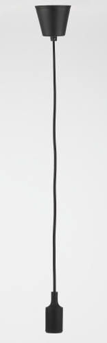 Патрон ЭРА Е27 пластиковый с подвесом черный (60/720) (Б0048039) фото 5