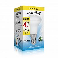 Лампа светодиодная SMARTBUY R39 4Вт 3000K E14 (рефлекторная, теплый свет) (1/10/100) (SBL-R39-04-30K-E14)