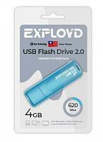 Флеш-накопитель USB  4GB  Exployd  620  синий (EX-4GB-620-Blue)