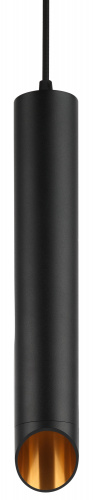 Светильник подвесной (подвес) ЭРА PL 17 BK MR16/GU10, черный, потолочный, цилиндр (1/20) (Б0055579)