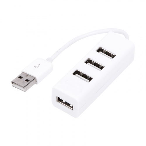 Разветвитель USB на 4 порта белый REXANT (1/200) (18-4103-1)