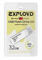 Флеш-накопитель USB  32GB  Exployd  650  белый (EX-32GB-650-White)