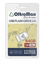 Флеш-накопитель USB  64GB  OltraMax  330  белый (OM-64GB-330-White)