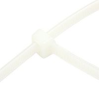 Хомут-стяжка кабельная нейлоновая REXANT 500 x7,6 мм, белая, упаковка 100 шт. (5/25) (07-0502)
