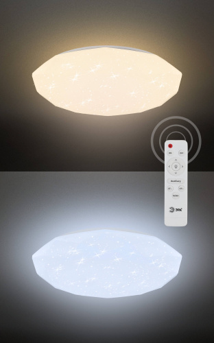 Светильник светодиодный ЭРА потолочный Классик с ДУ SPB-6-70-RC Sparkle 70Вт 3000-6500К 5950Лм (Б0036366) фото 4