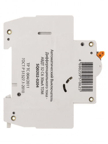 Автоматический Выключатель Дифференциального тока - АВДТ 32 С6 30мА TDM (1/60) (SQ0202-0204) фото 5