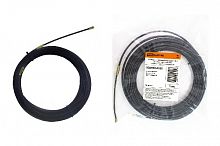 Нейлоновая кабельная протяжка НКП диаметр 4мм длина 25м с наконечниками (черная) TDM (1/5/10) (SQ0590-0025)