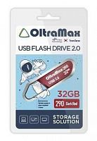 Флеш-накопитель USB  32GB  OltraMax  290  темно красный (OM-32GB-290-Dark Red)