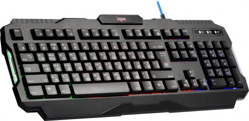 Клавиатура проводная игровая DEFENDER Legion GK-010DL, RGB подсветка, влагоустойчивая, черная (1/20) (45010) фото 11