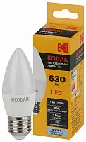 Лампа светодиодная KODAK B35-7W-840-E27 E27 / Е27 7Вт свеча нейтральный белый свет (1/100) (Б0057627)